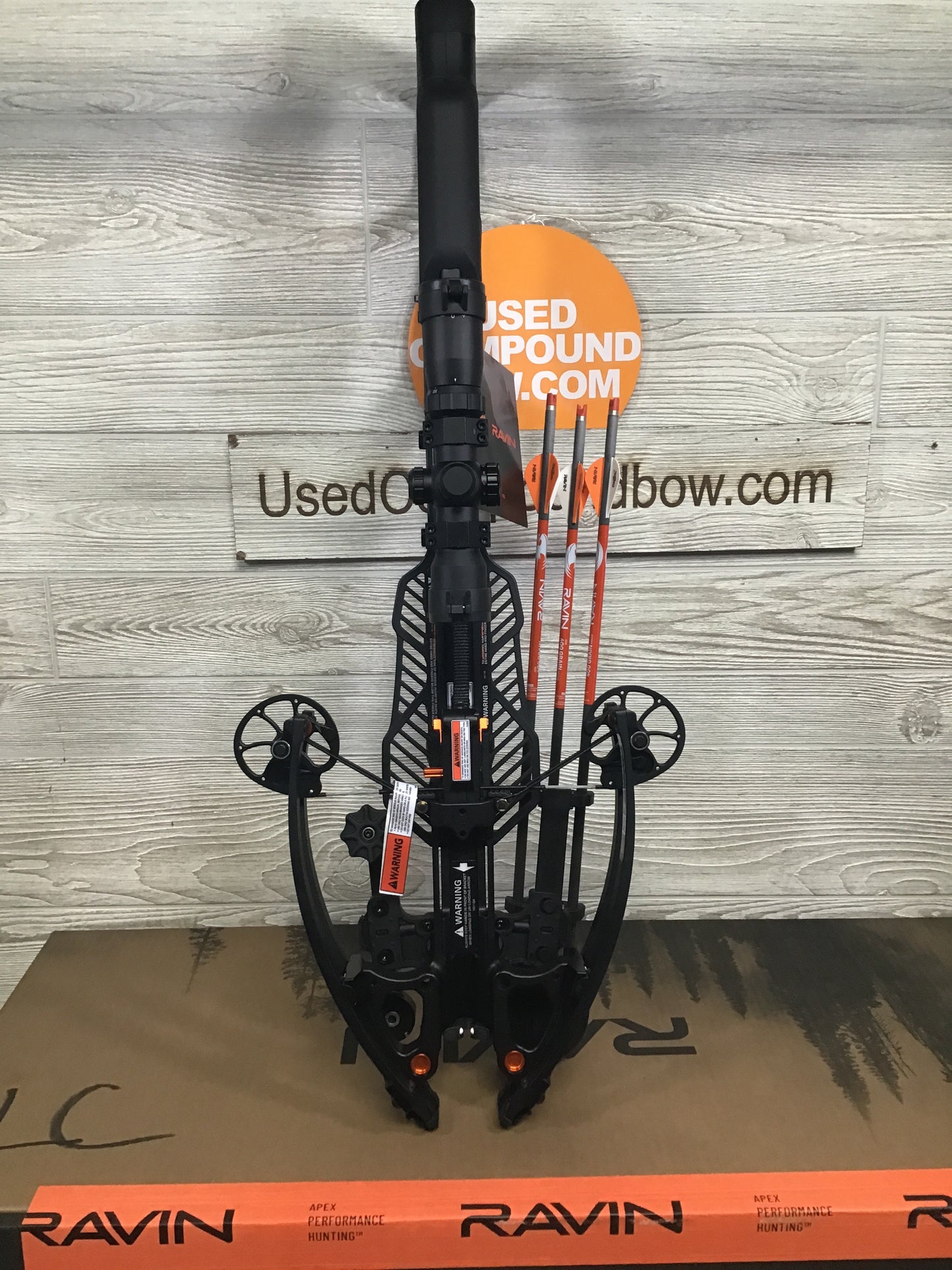 Brand new Ravin R10 crossbow package R014 NEW IN BOX of lighted bolts, Case, Broadheads, Serving Fluid, and Sling