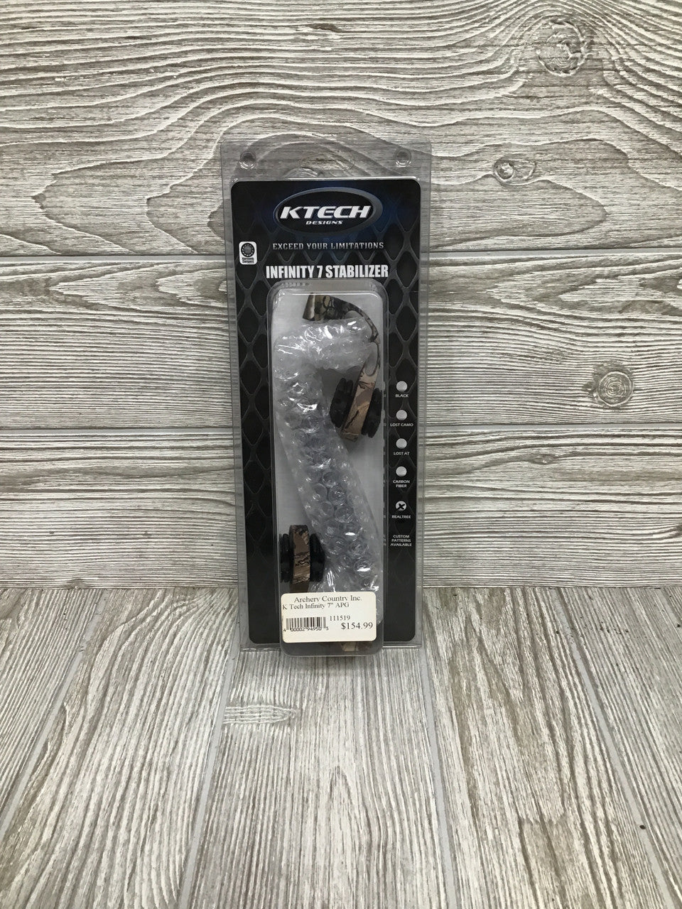 Ktech Design Infinity 7" - 5/16 - 7.2 oz - Realtree - Stabilizer