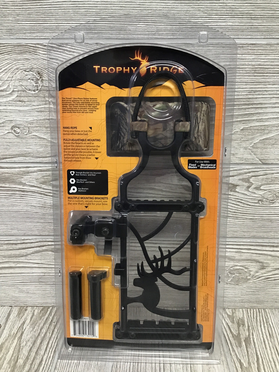 Trophy Ridge Threat 5 Arrow Realtree APG Quiver