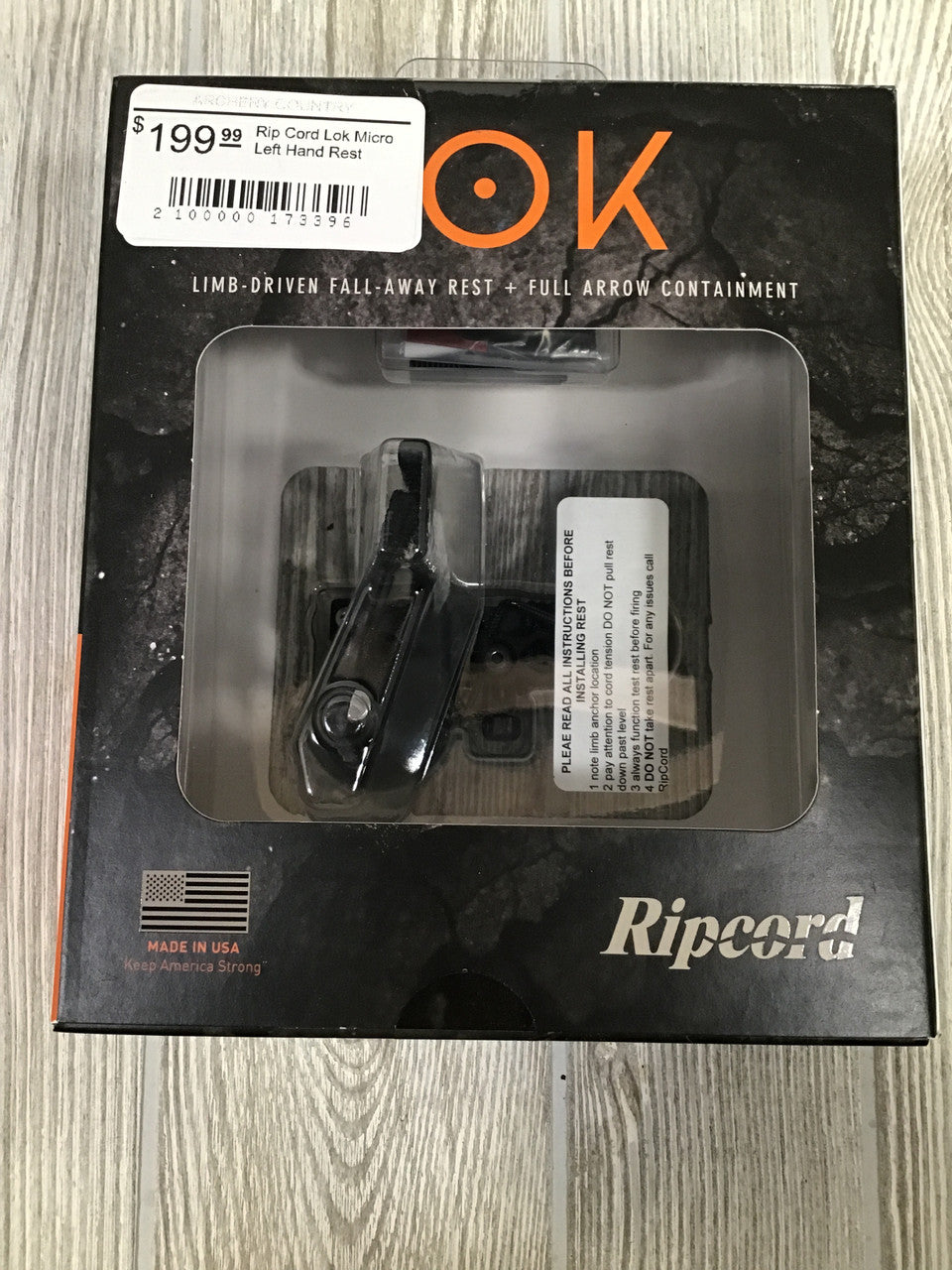 RIPCORD LOK Micro LEFT Handed Rest