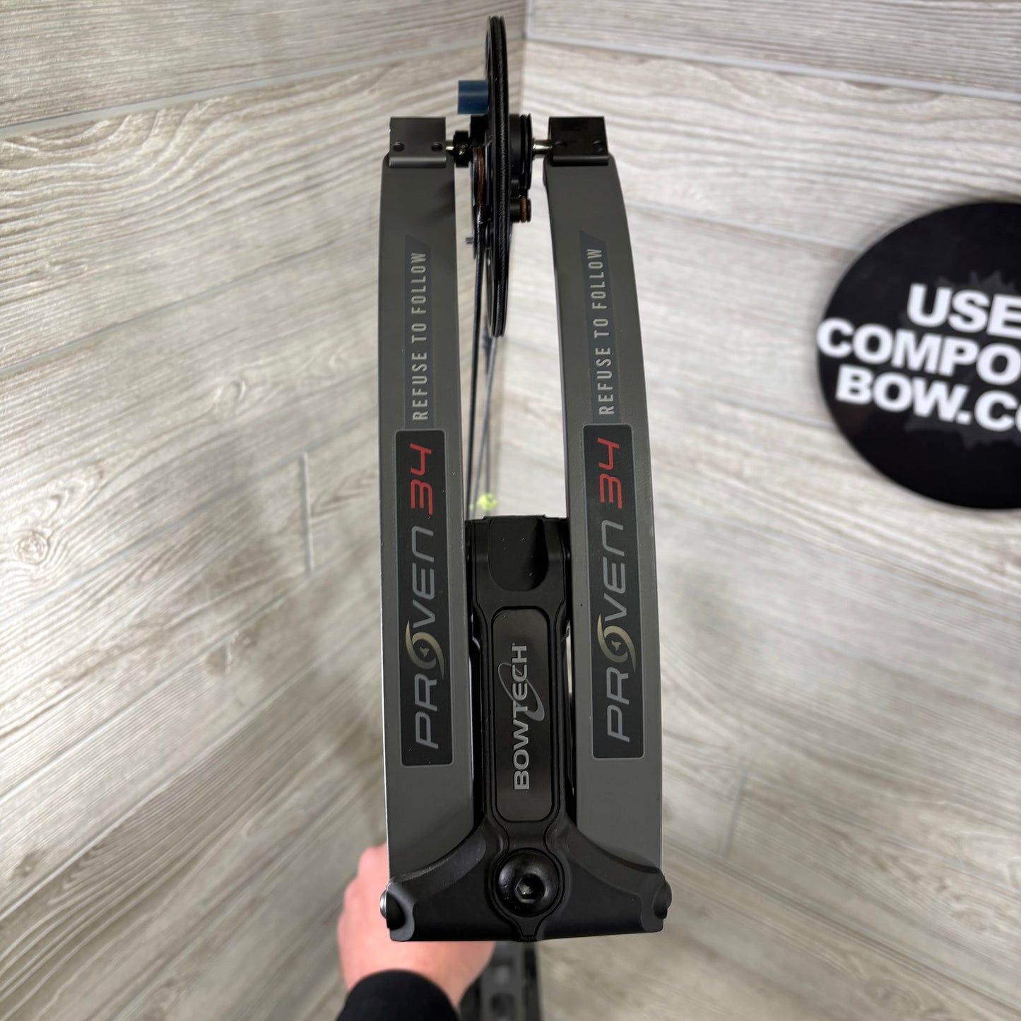 Bowtech Proven 34 Smoke Grey Medium Cam Right Handed 25-30" 60-70lbs