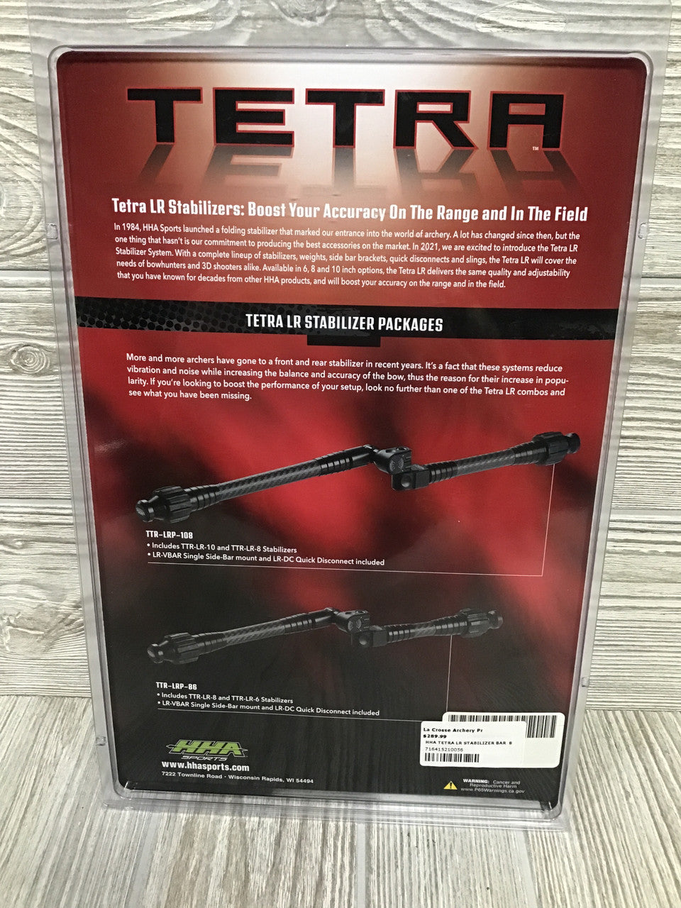 HHA Tetra LRP Stabilizer Combo 6" and 8" with brackets
