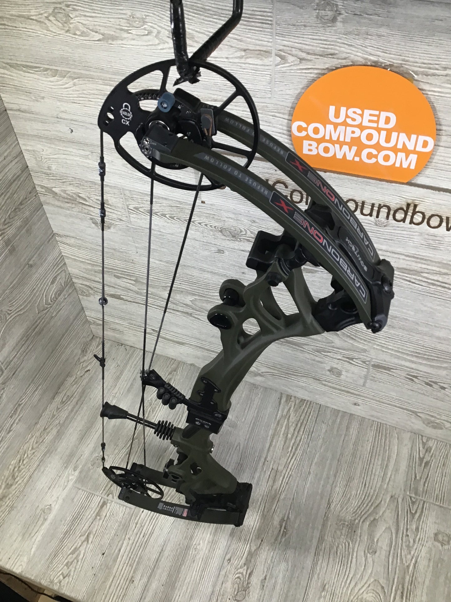 Bowtech Carbon One X 60-70# Right Hand OD Green