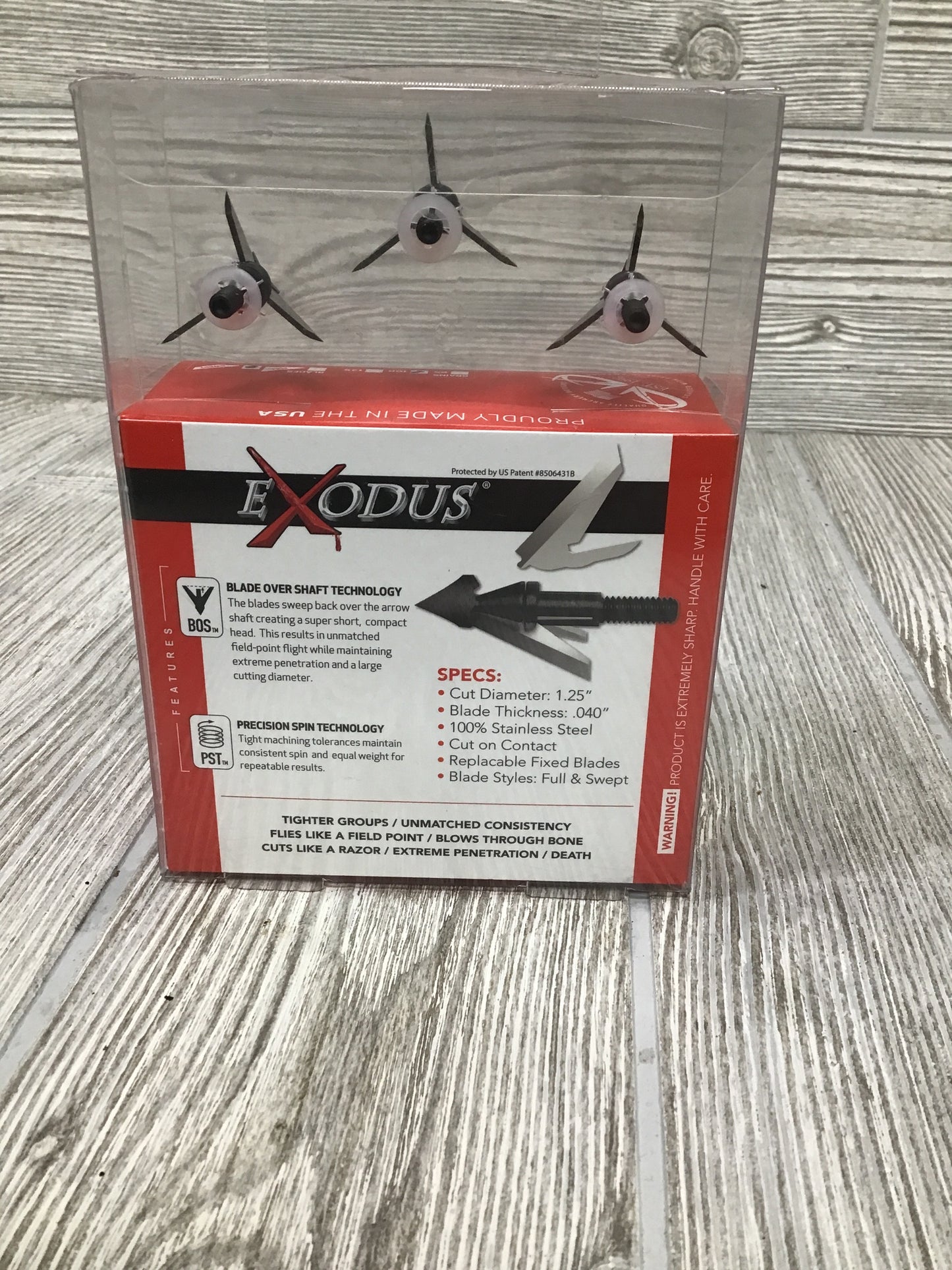 QAD Exodus Broadhead - 100 Grain - Swept Blade