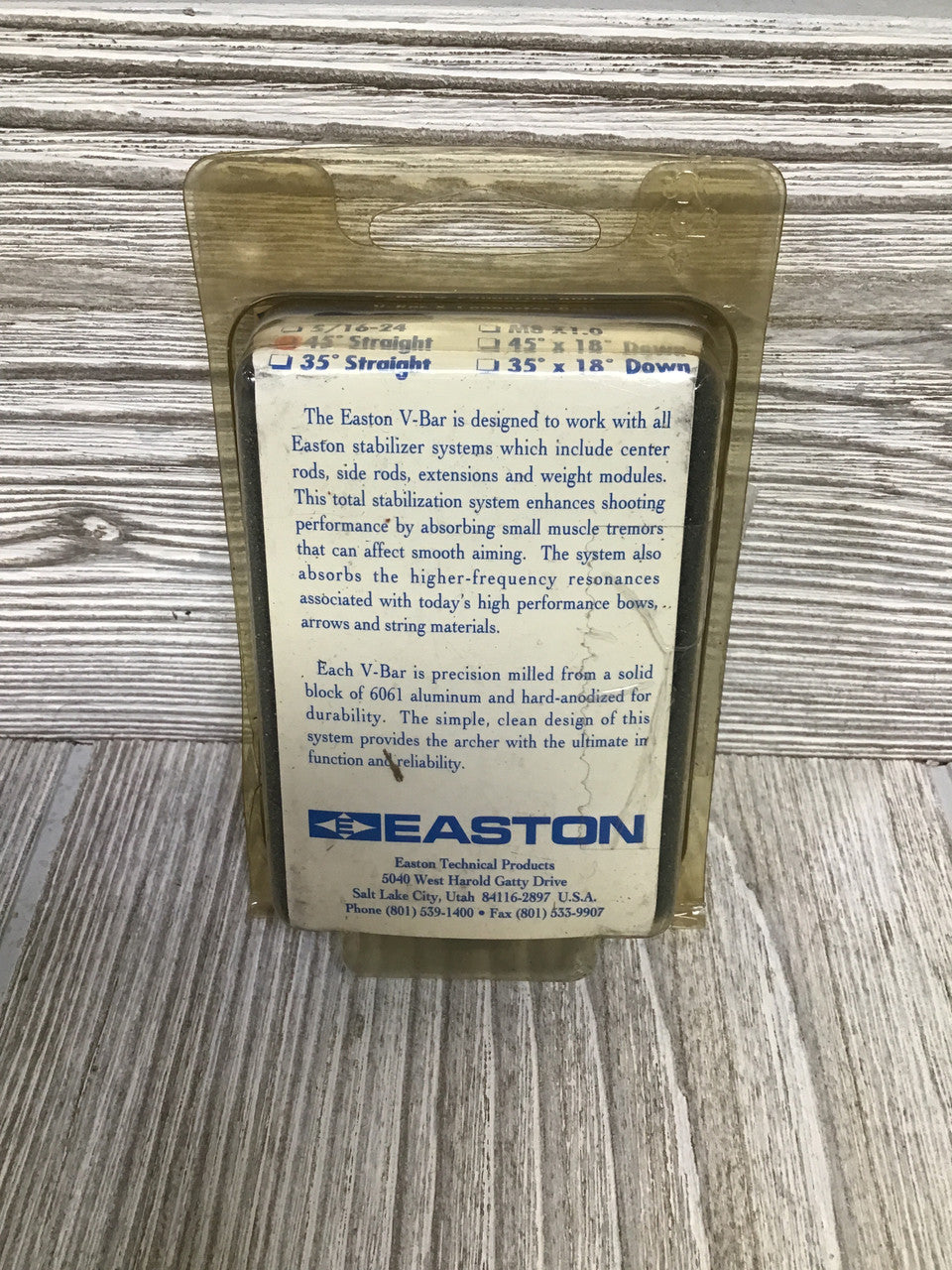 Easton V-Bar & Connector Bolt 45 Degree