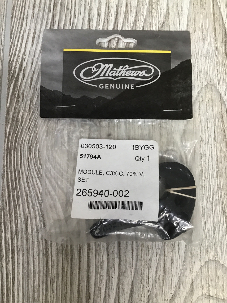 Mathews (C3X-C) Mod Set 70% Let Off