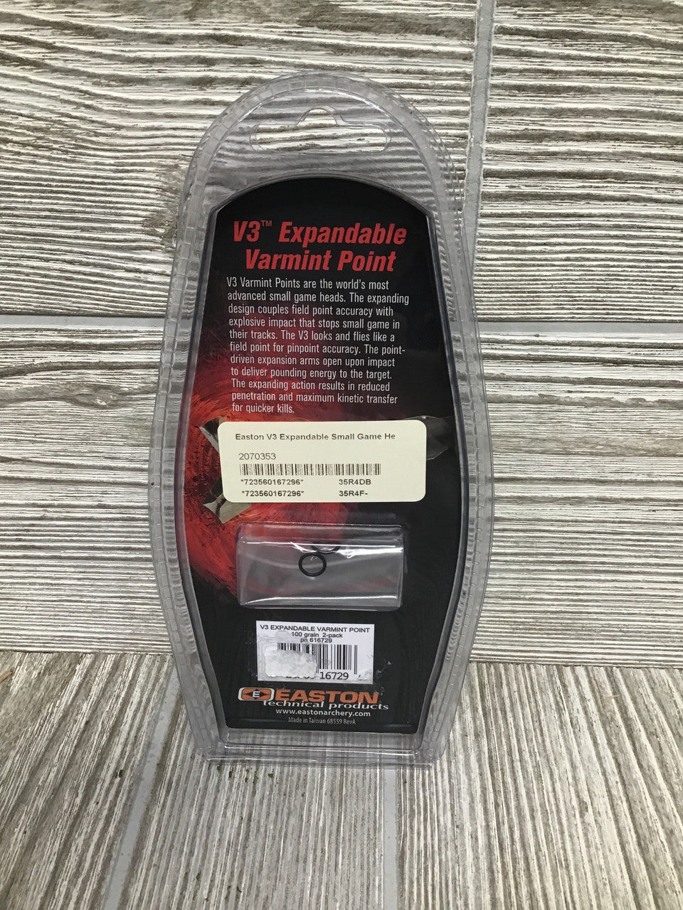 Easton V3 Expandable Varmint Point 100gr 2pk