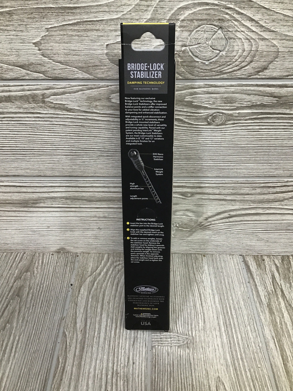 Mathews 8" Bridge-Lock Stabilizer Granite