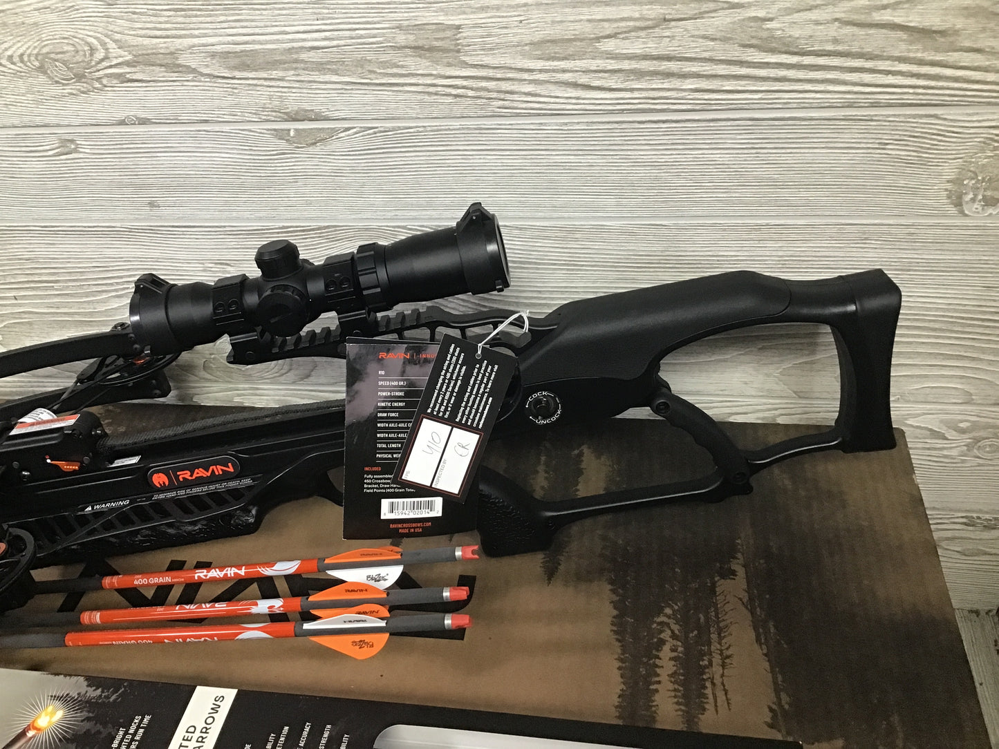 BRAND NEW Ravin R10 crossbow package R014 NEW IN BOX with EXTRA 3 pack of lighted bolts