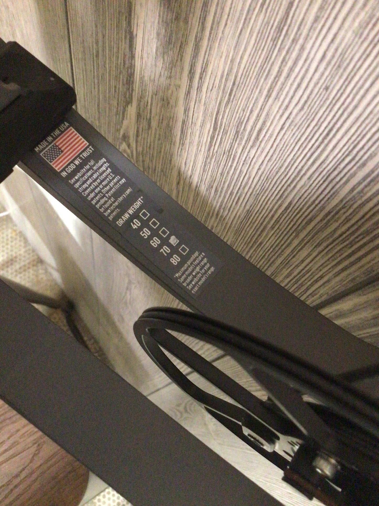 Bowtech Proven 34 LD Smoke Grey 70# 32" Bow