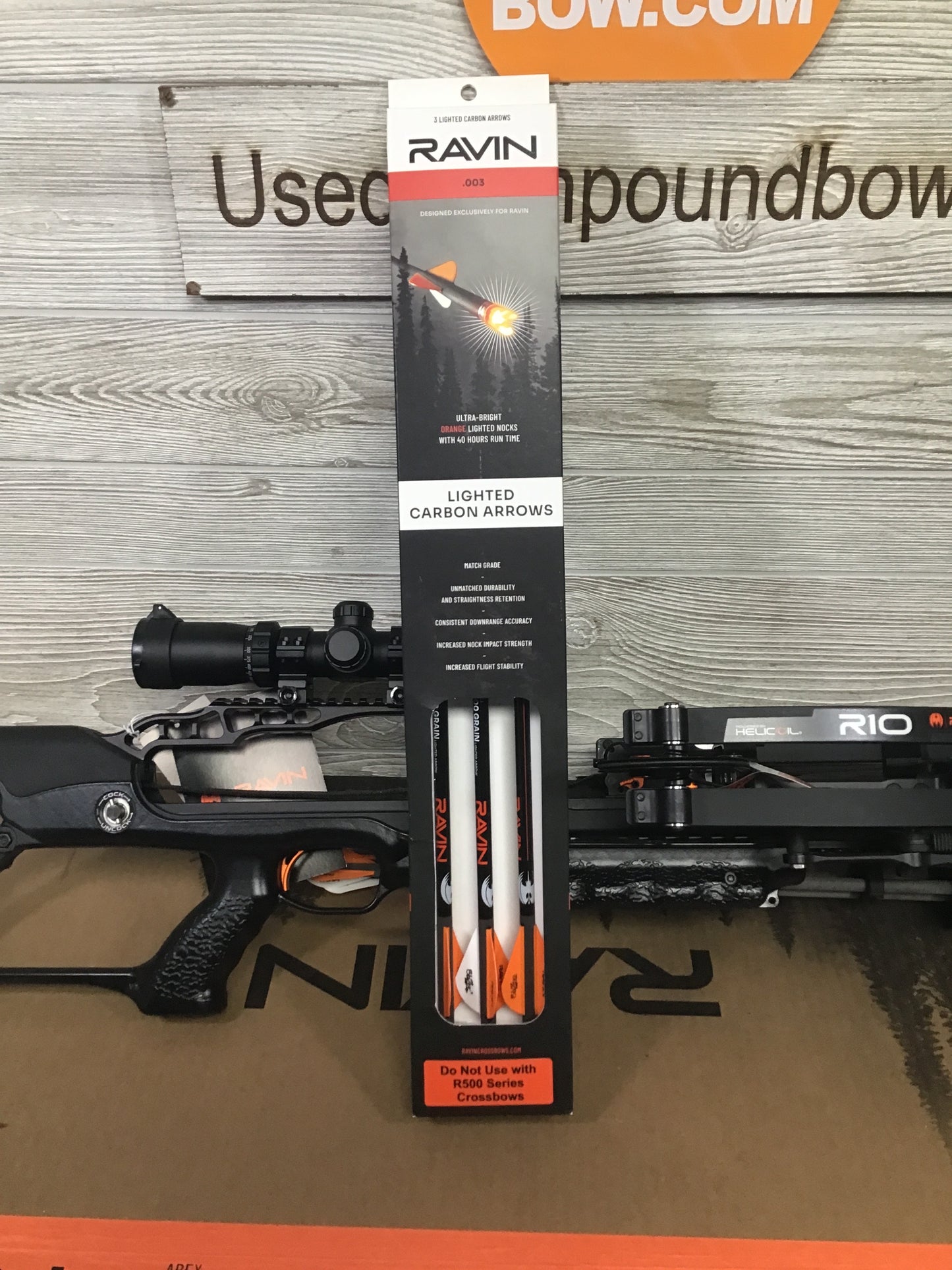BRAND NEW Ravin R10 crossbow package R014 NEW IN BOX with EXTRA 3 pack of lighted bolts