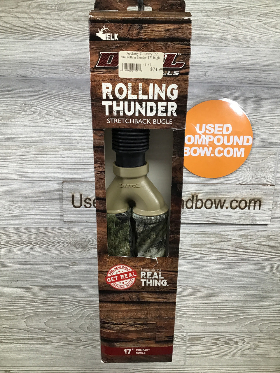 Duel Game Calls Rolling Thunder 17" Compact Strechback Bugle Series