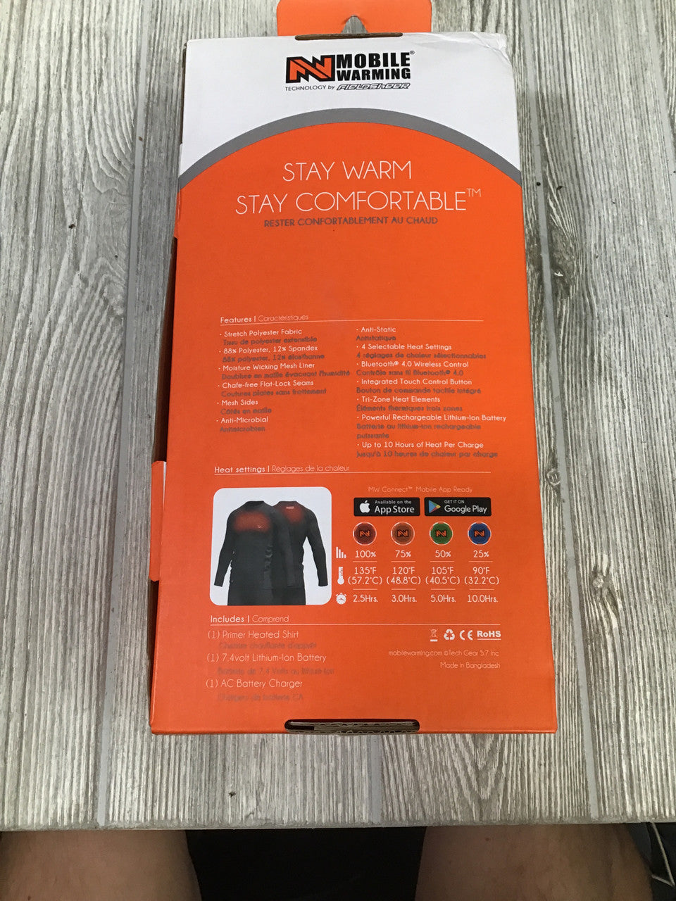 Mobile Warming Primer Men's Heated Shirt 7.4V 2XL