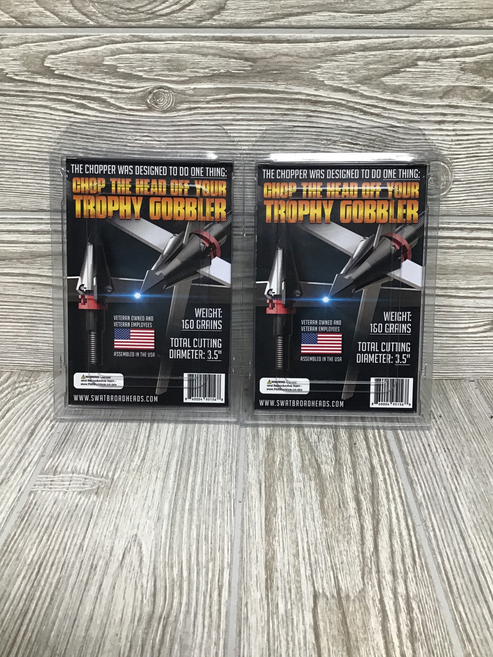 Swat Chopper Broadhead 160 Grain Two 3 pack Package