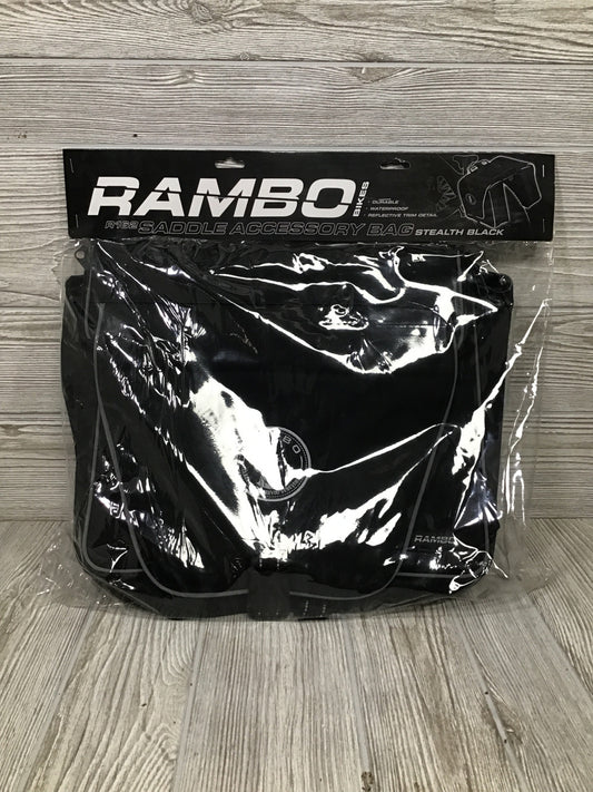 Rambo Black Double Saddle Accessory Bag R162