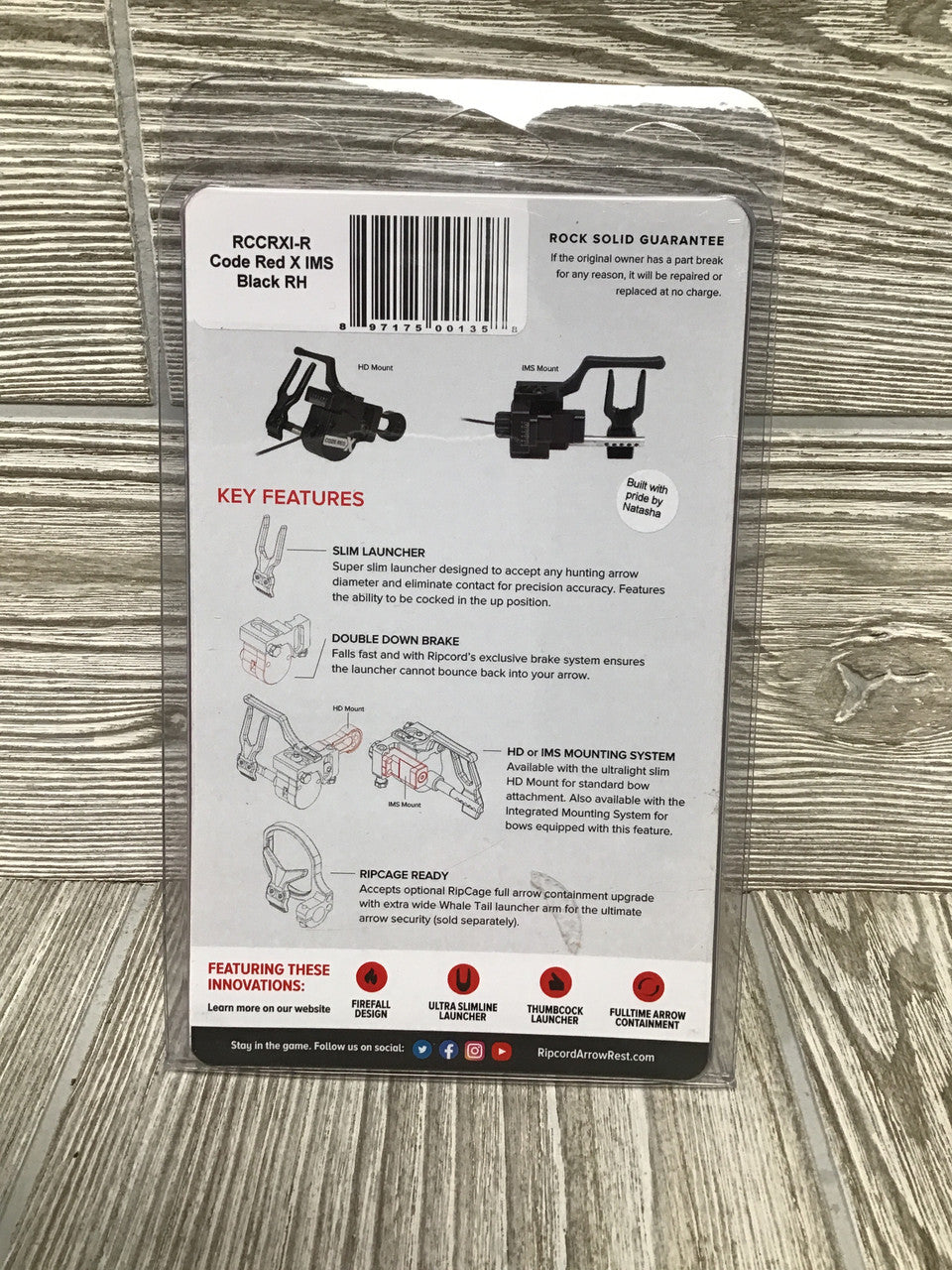 Ripcord Code Red X IMS Mount Right Hand