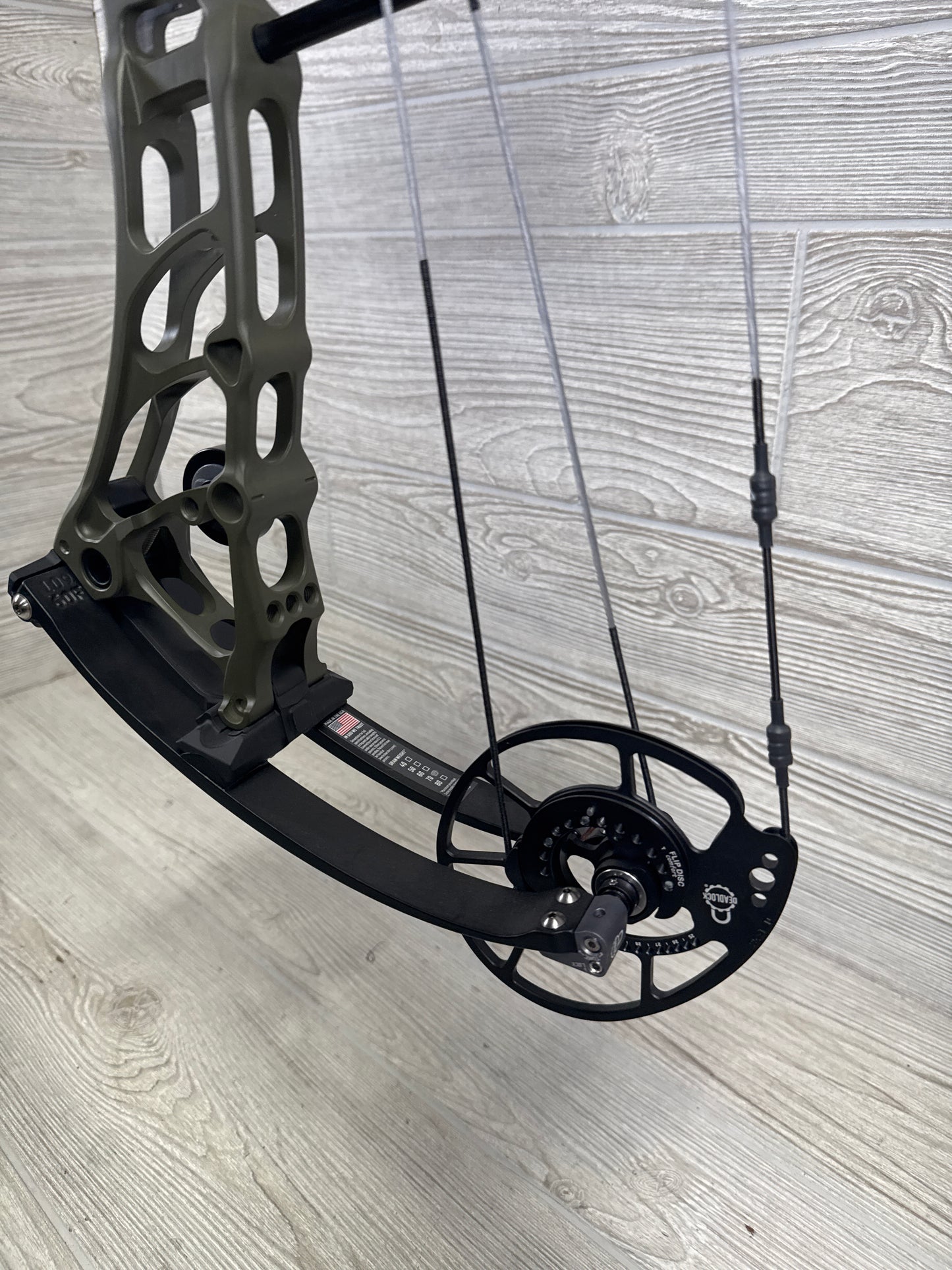 Used Bowtech Virtue Left Hand OD Green 60-70lb Bow