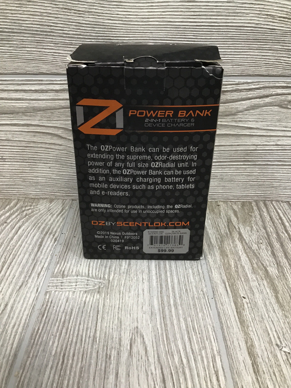 ScentLok OZ Power Bank Battery And Device Charger