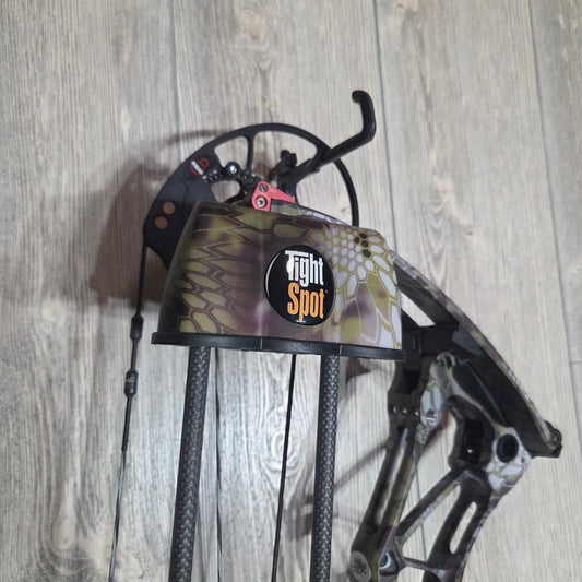 Used Bowtech Revolt X 28" 60lb RH Kryptek Camo Bow