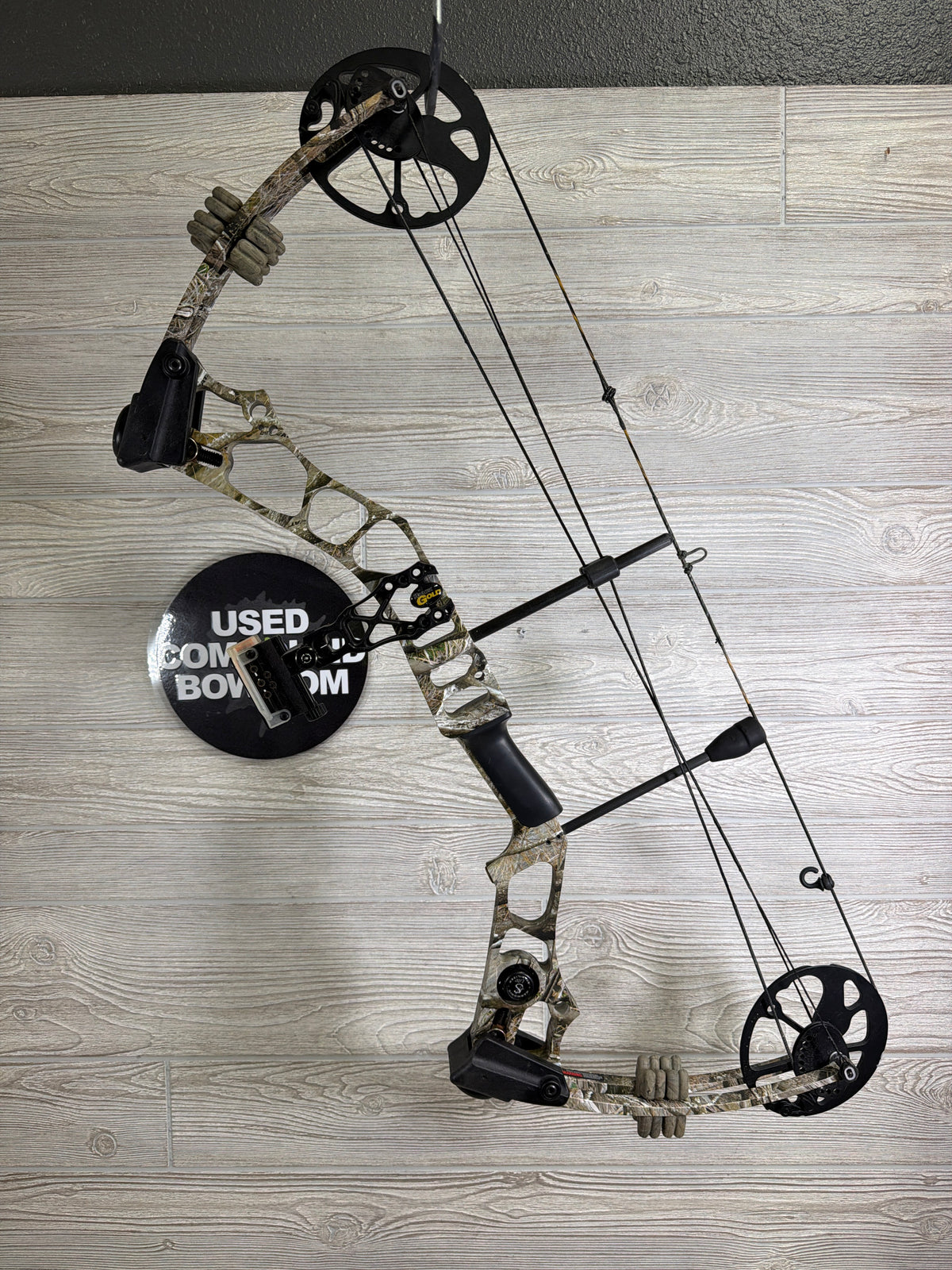 Used Mission Hype DTX Left Hand Camo Bow W/ sight