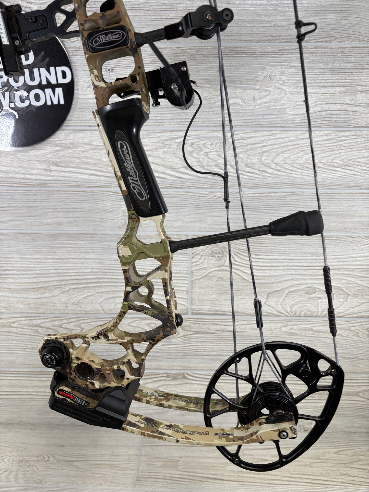Used Mathews Triax 29" 70lb Right Hand Subalpine Camo Pkg