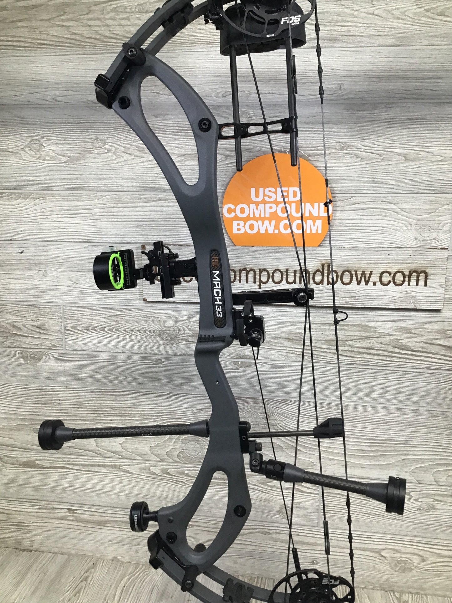 Used PSE Mach 33 DS - FDS Cam  KILLER PACKAGE 25.5-31" 60-70lbs RH Charcoal