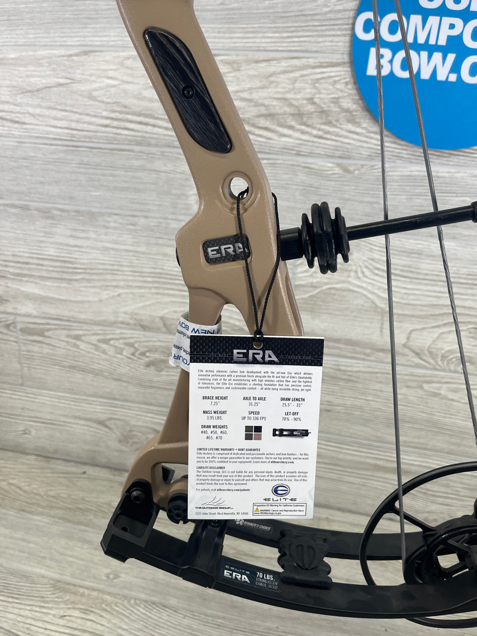 Elite Era Carbon Right Handed mountian tan 70#