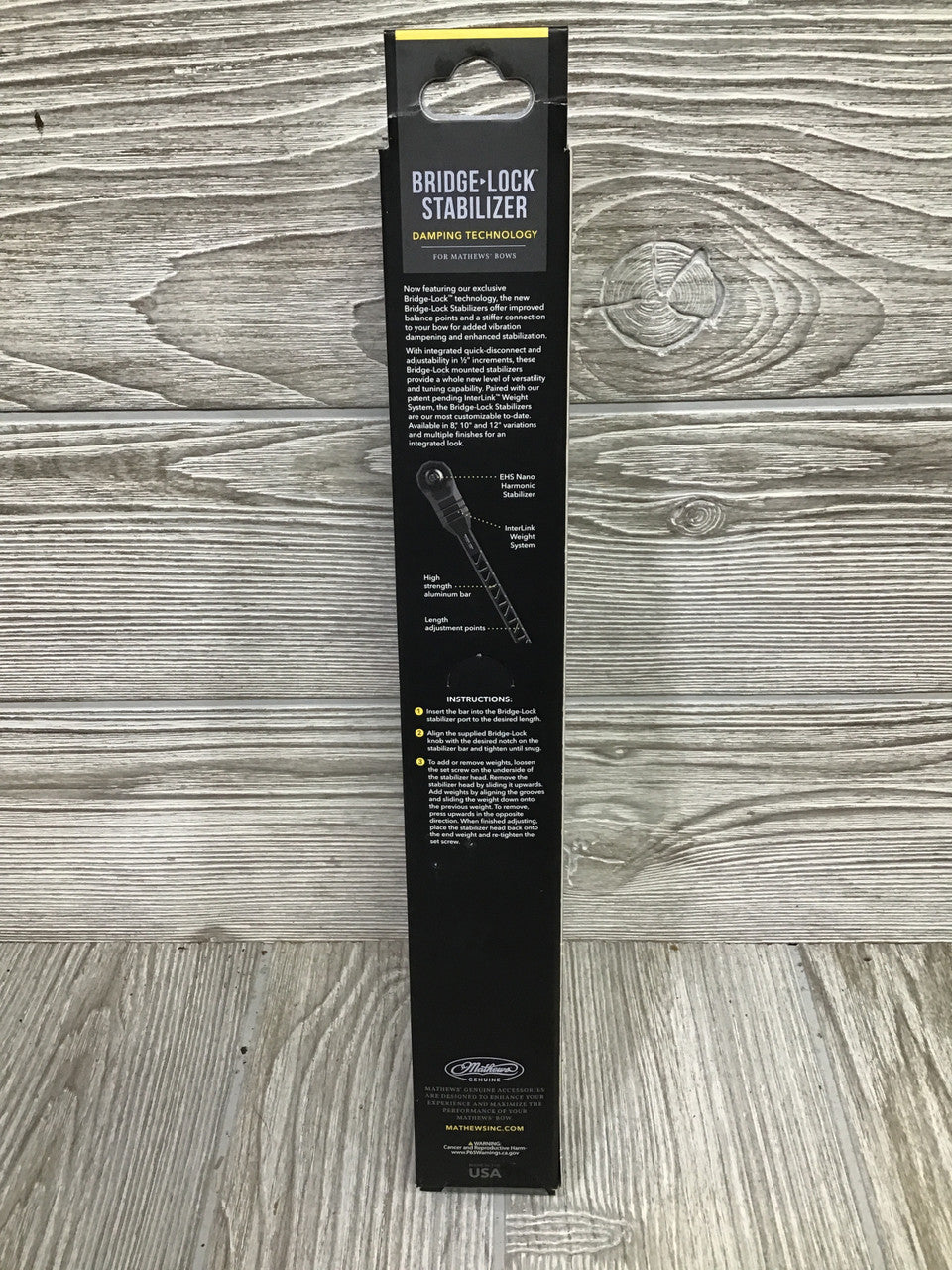 Mathews 10" Bridge-Lock Stabilizer Granite