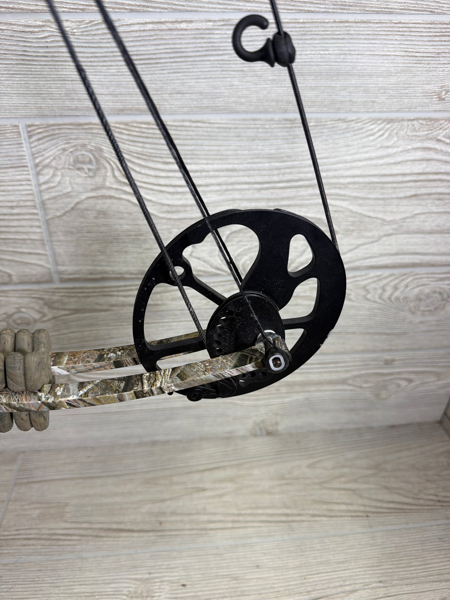 Used Mission Hype DTX Left Hand Camo Bow W/ sight
