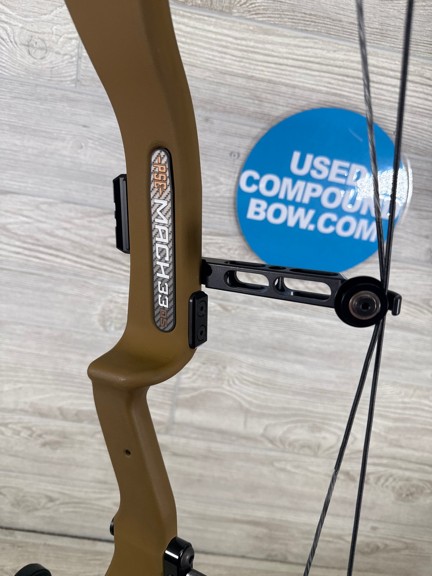 Used PSE Mach 33 DS EC2 25.5-31" 60-70lb Right Hand Clay Brown Custom