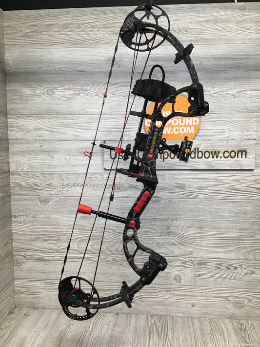 PSE Revenge Left Handed 50-60 24.5-30" Skullworks camo pkg