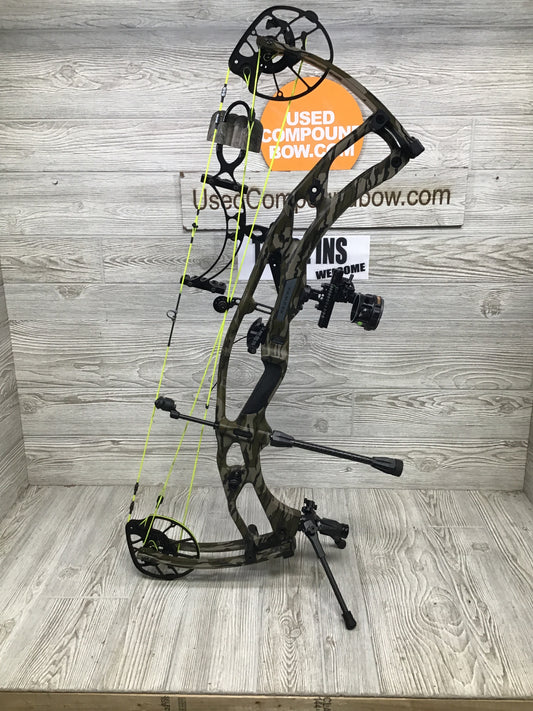 Used Hoyt RX-9 Ultra 28.25-29" 70lb Mossy Oak Bottomland Left Handed package