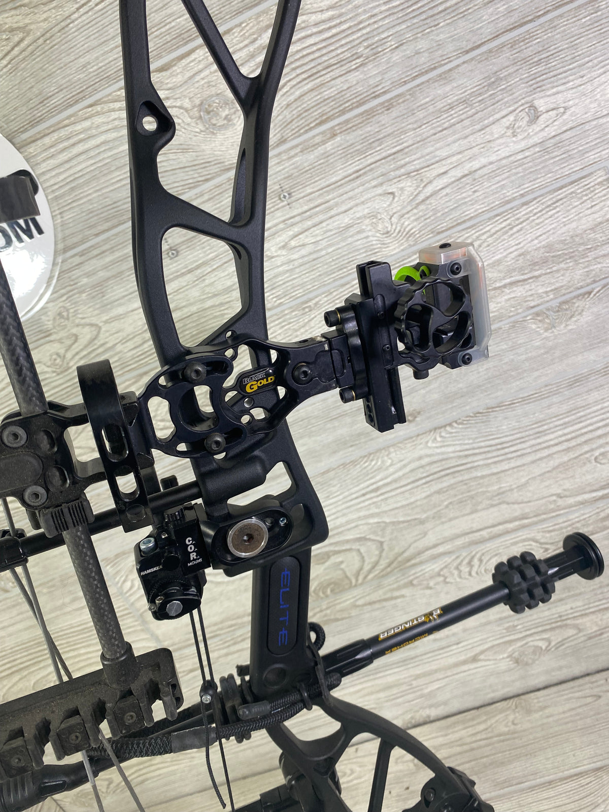 Used Elite Terrain RH Black 25.5-31.5" 55-70# Bow LOADED