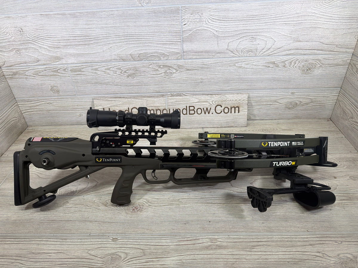 Used Tenpoint Turbo S1 Moss Green Crossbow Pkg