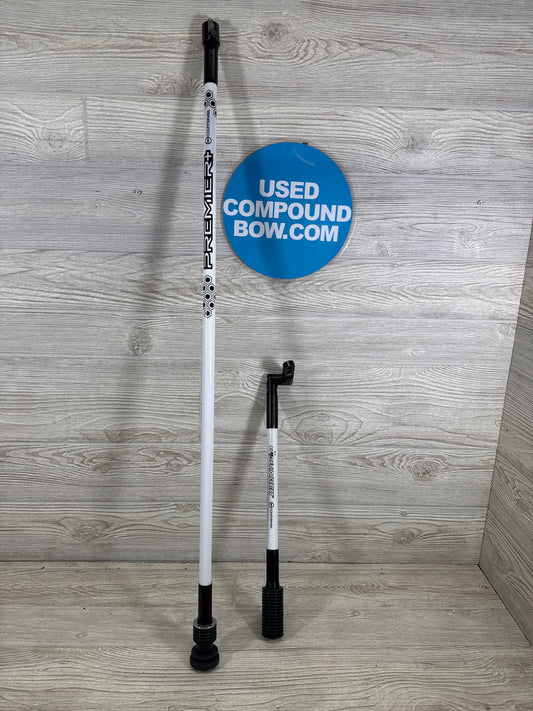 USED B Stinger Premier + Target Carbon Stabilizer White set 30''-12'' and front DC and back bar mount
