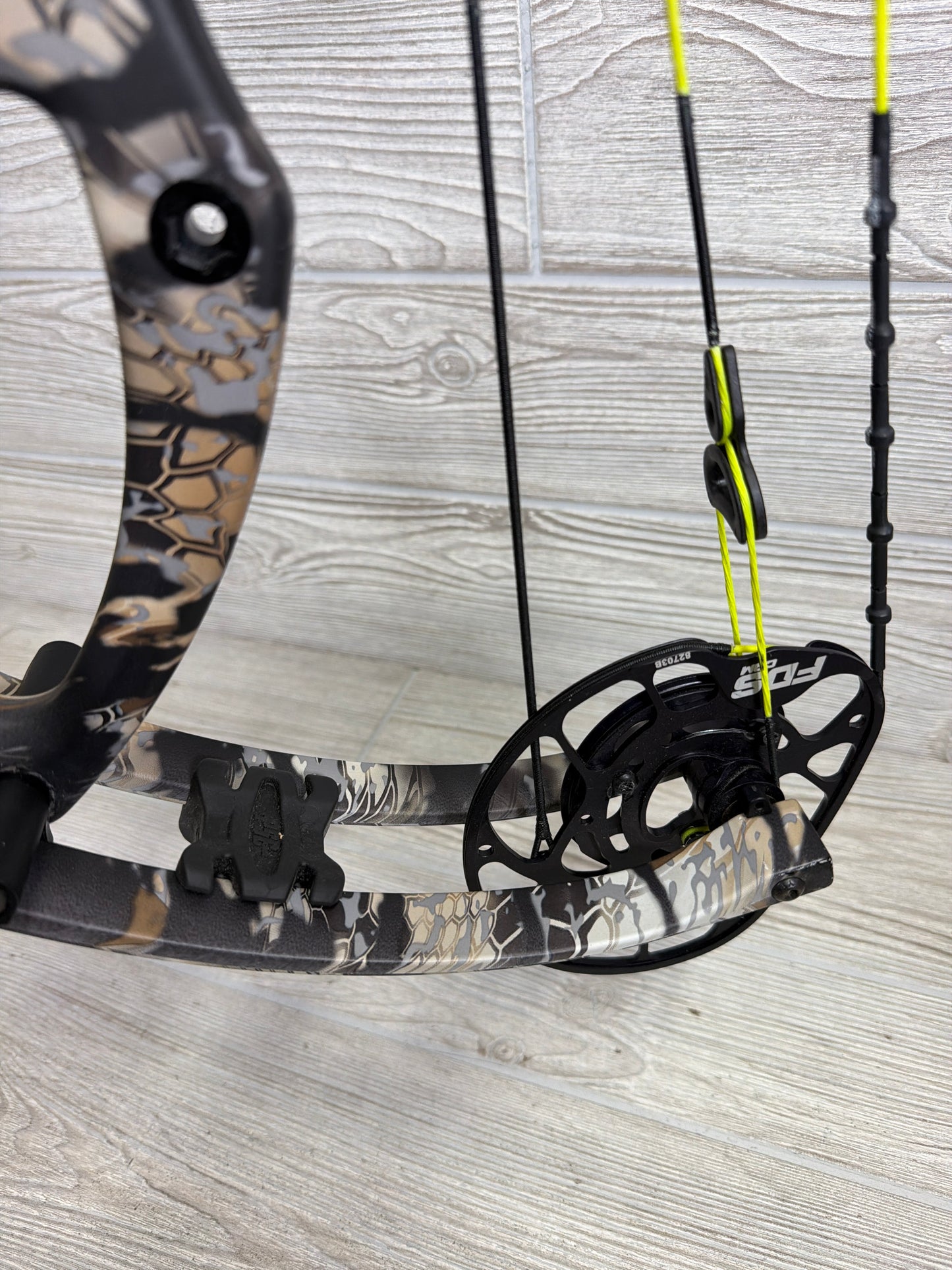Used PSE Sicario FDS Kryptek Camo Right Handed with custom strings 80#