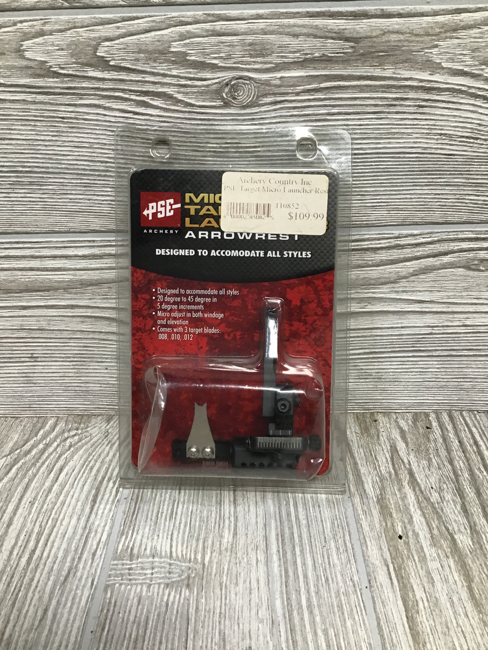 PSE Target Micro Launcher Rest - Black - Right Hand