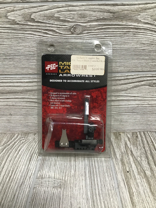 PSE Target Micro Launcher Rest - Black - Right Hand