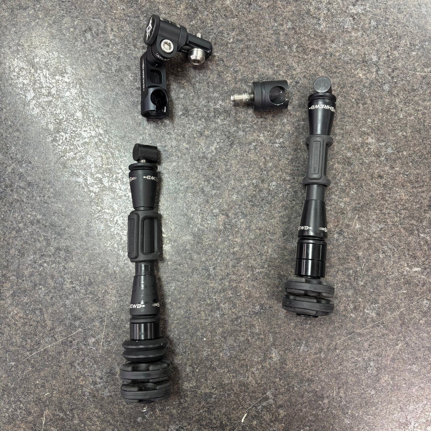 Used Shrewd Vantage 7" Stabilizer set with Atlas V-Bar and Quick Disconnect