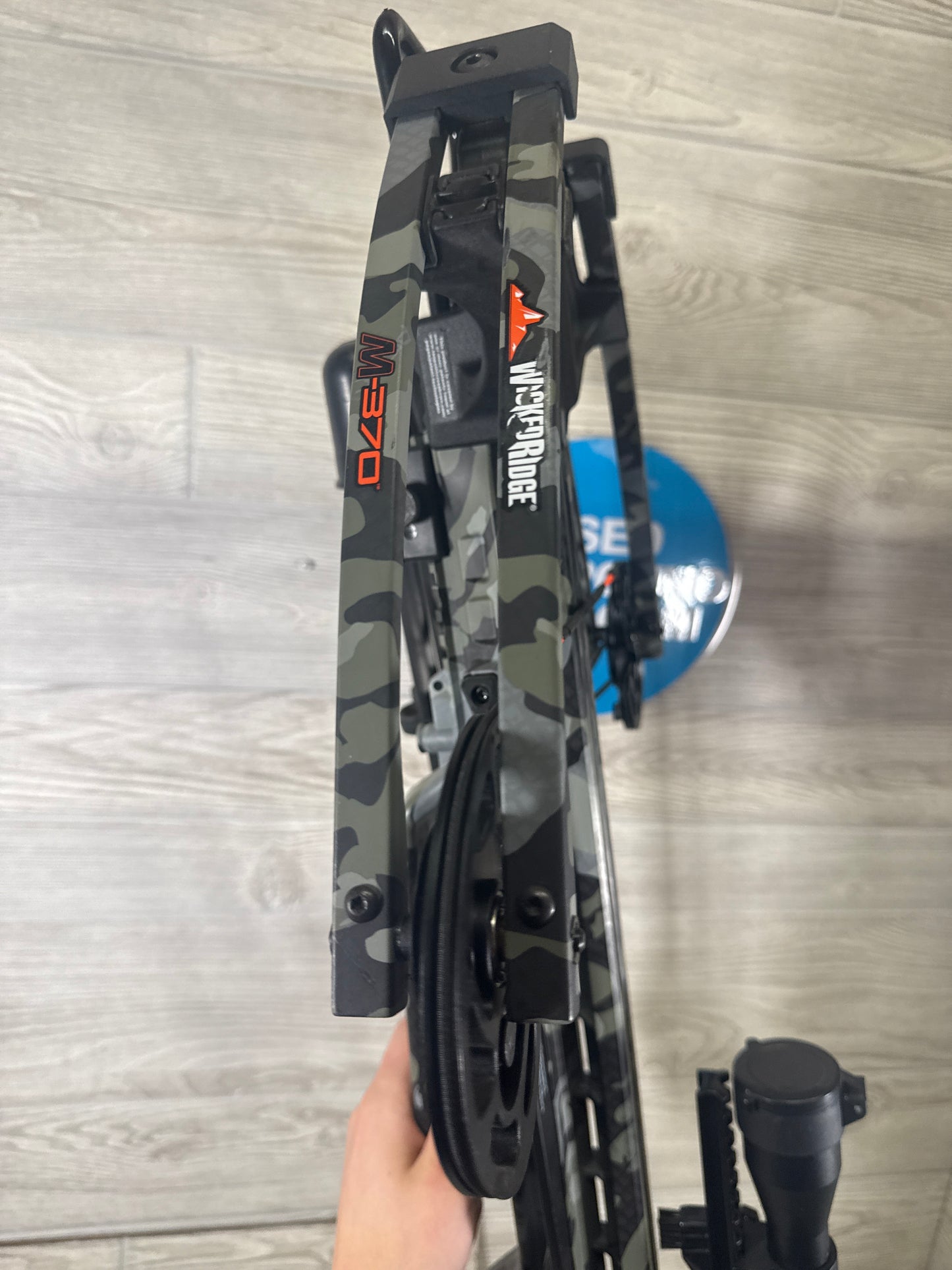 Used Wicked Ridge M-370 Predator Dust Camo Crossbow