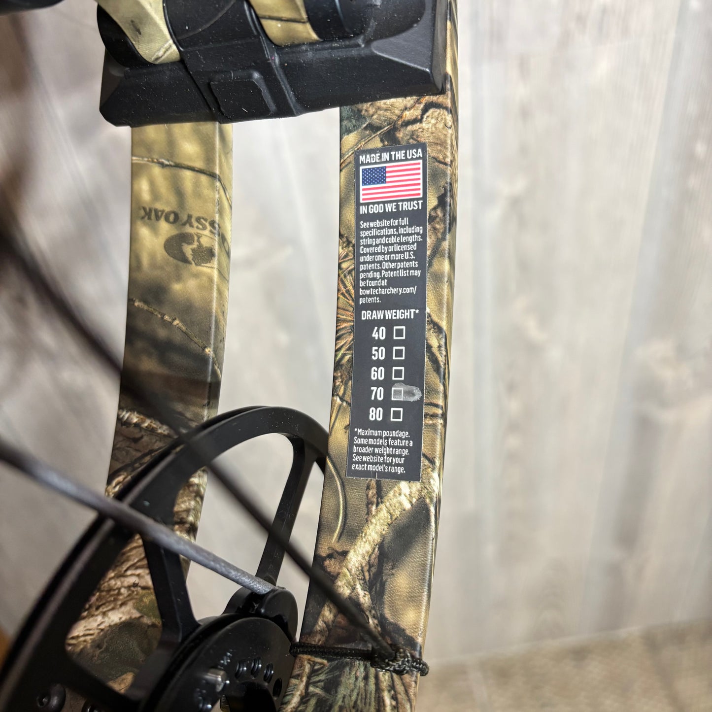 Used Bowtech Solution Mossy Oak 70lb Package RH