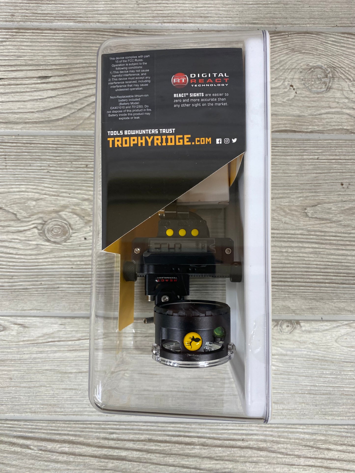 NEW Trophy Ridge Digital React 1 Pin Right Hand .010 pin