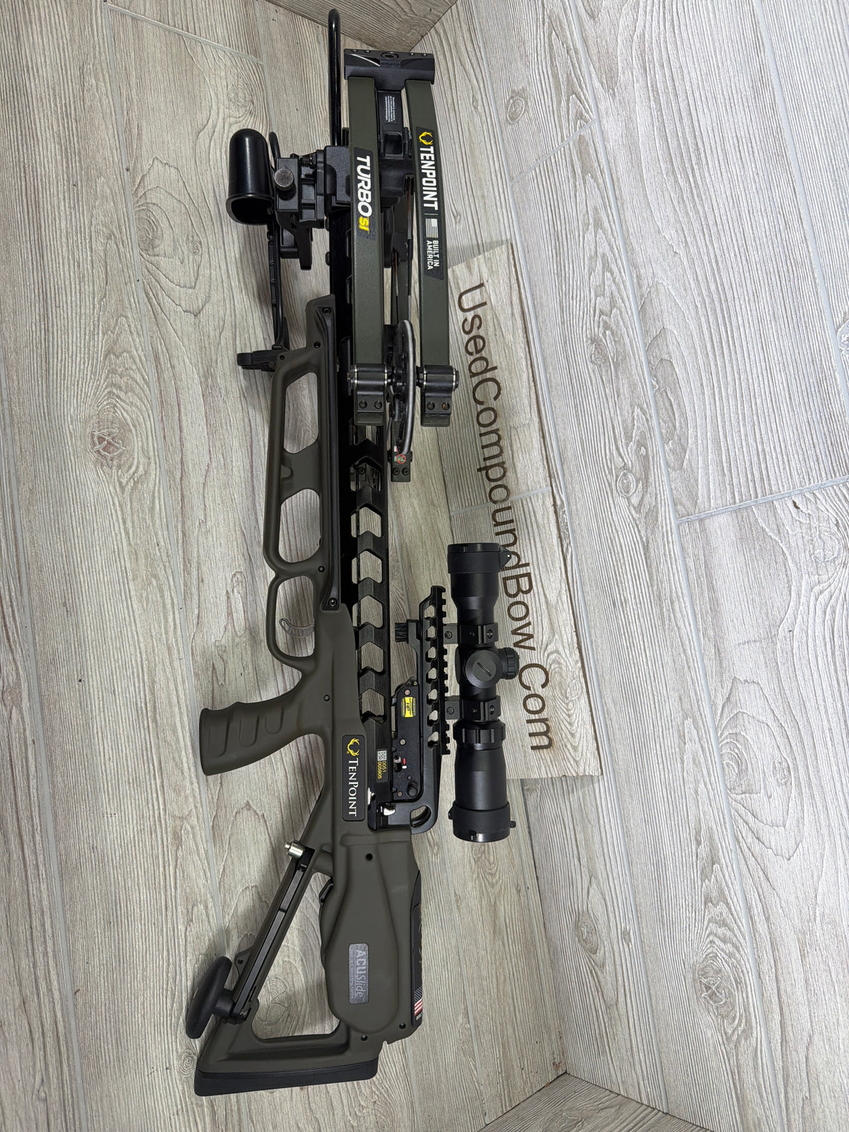 Used Tenpoint Turbo S1 Moss Green Crossbow Pkg
