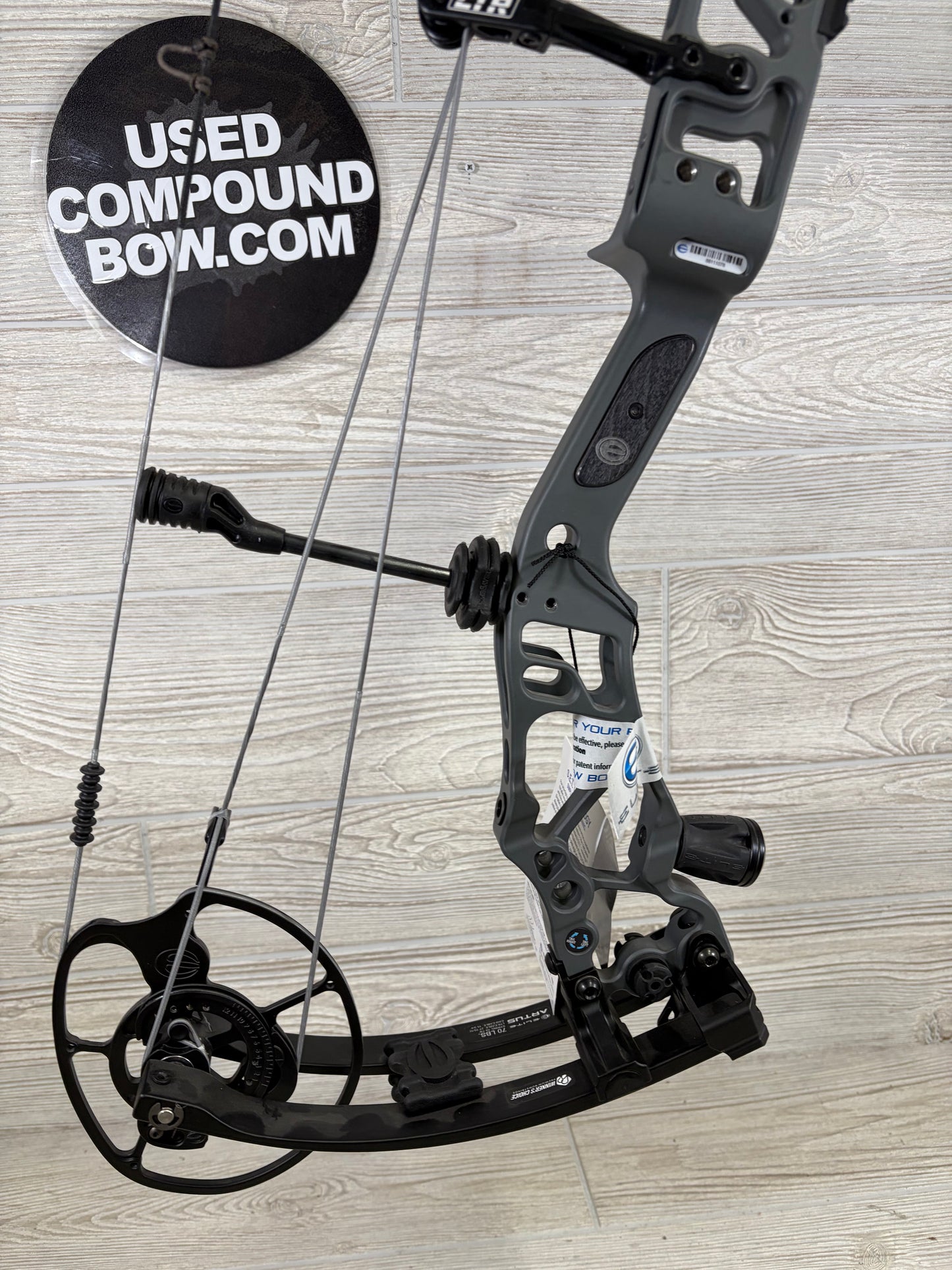 Elite Artus Right Handed Slate Gray 70lb