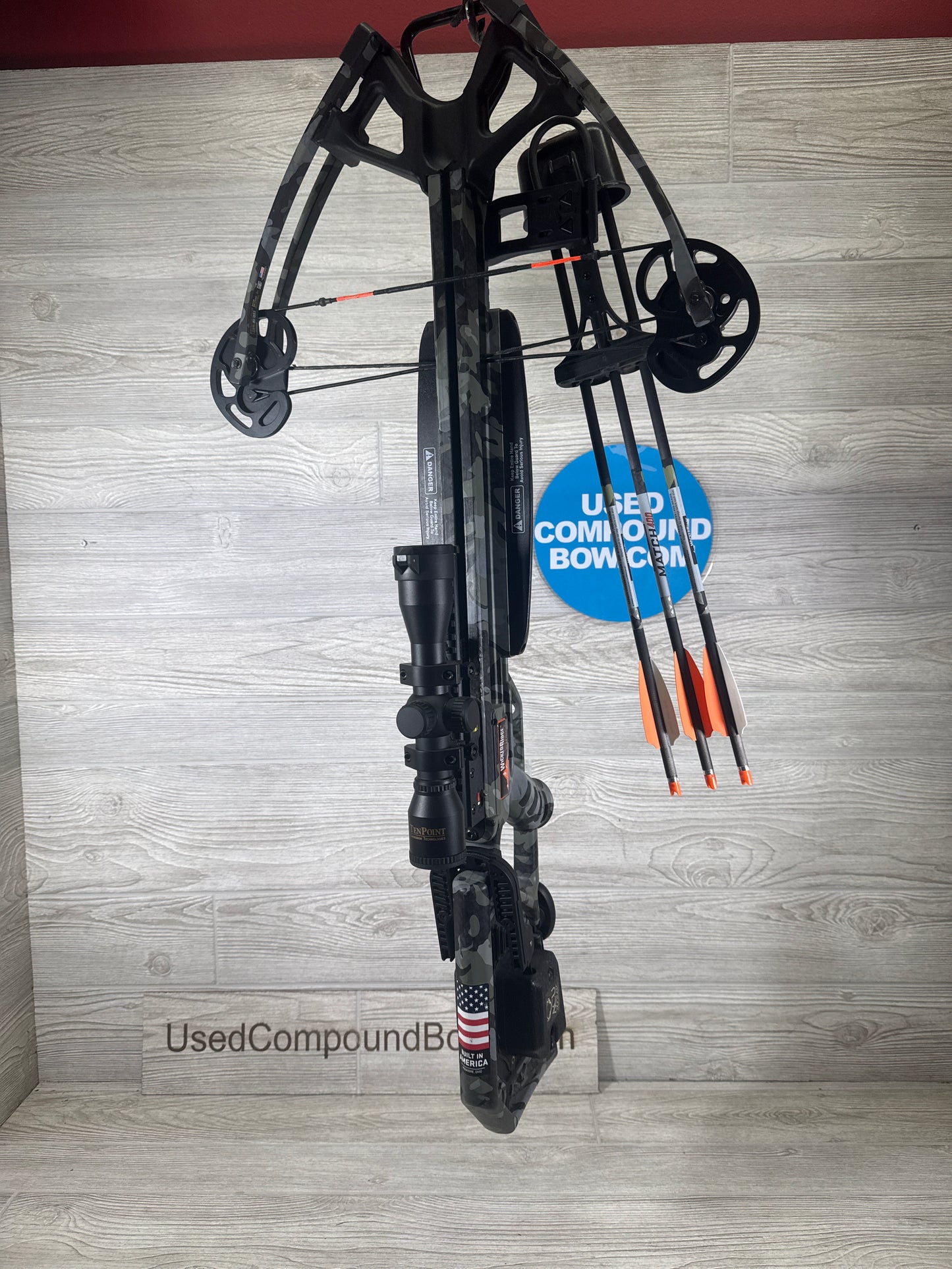 Used Wicked Ridge M-370 Predator Dust Camo Crossbow