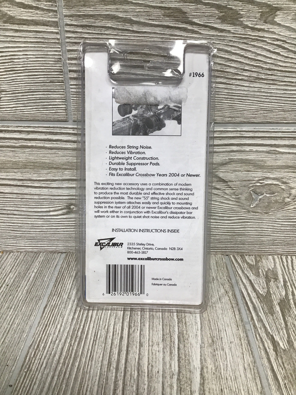 Excalibur Crossbows String Shock Sound Suppression System