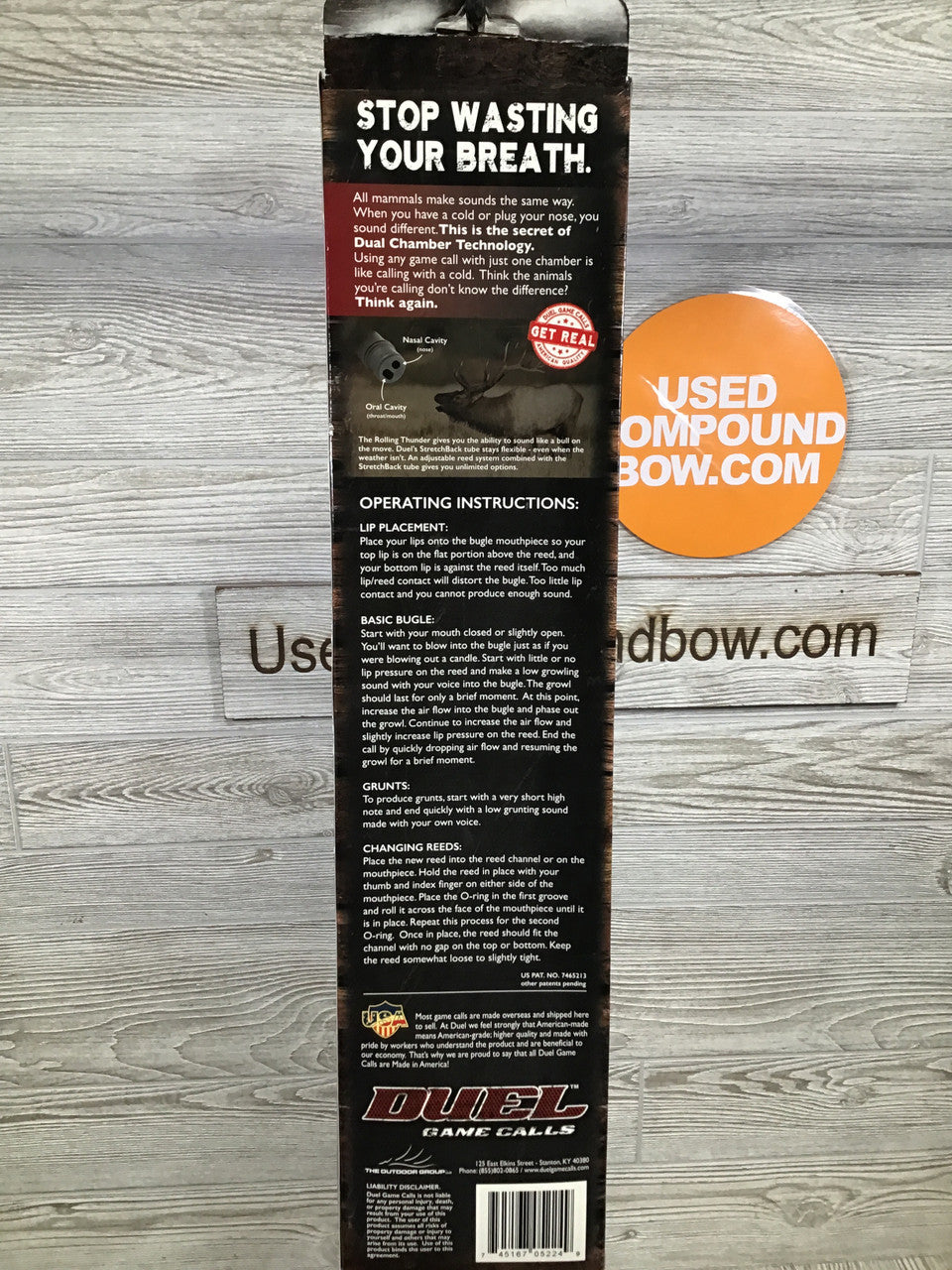 Duel Game Calls Rolling Thunder 17" Compact Strechback Bugle Series