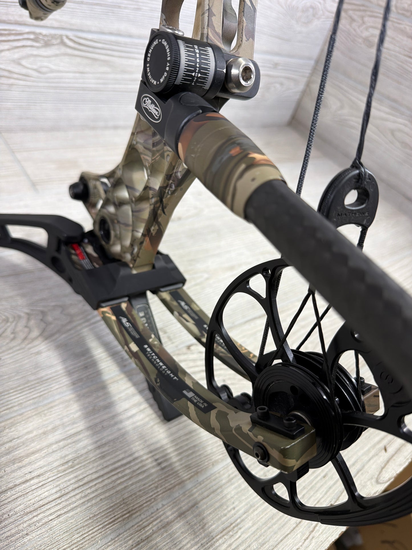 Used Mathews V3 31 Right Hand Under Armour Camo W/ Mathews Accessories