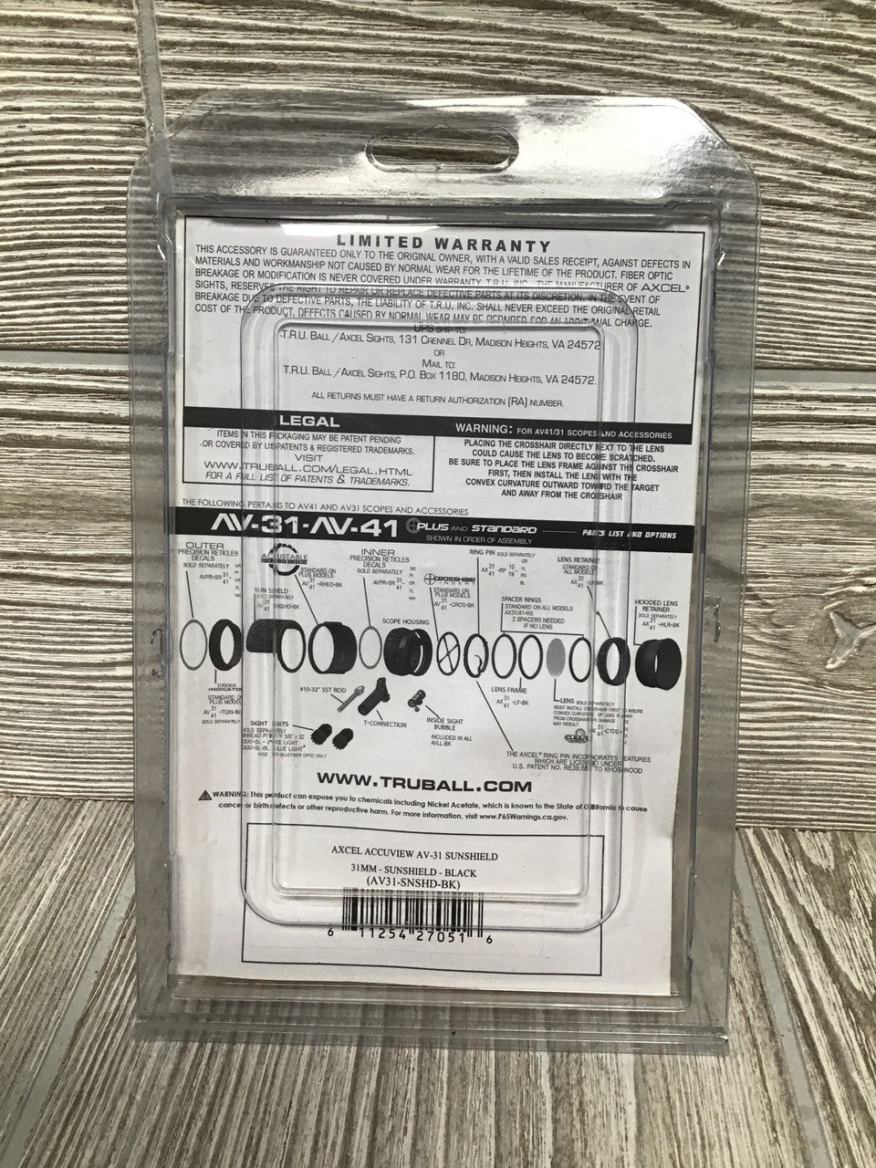 Axcel AV31 Scope Sun Shade