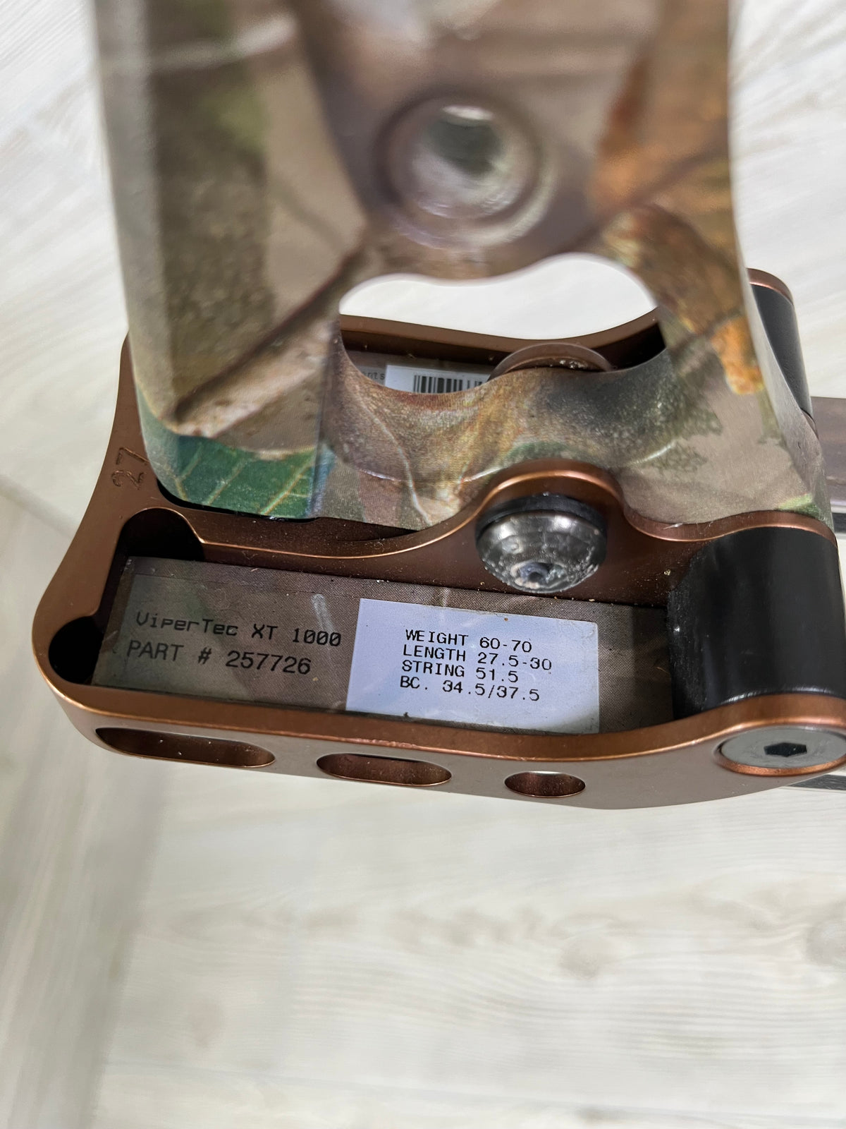 Used RH Hoyt ViperTec XT 1000 60-70# Realtree